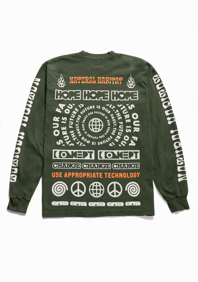 Natural Habitat - FOREST GREEN - Long Sleeve Tee